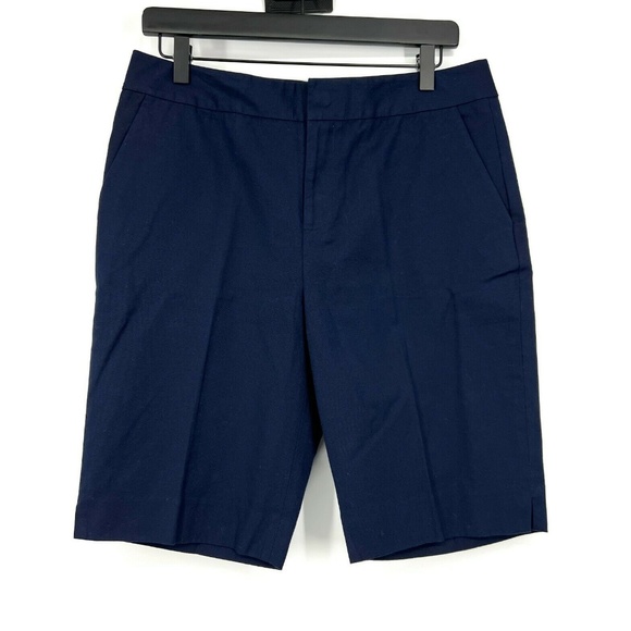 Lauren Ralph Lauren Pants - Lauren Ralph Lauren Shorts Womens 10 Petite Bermuda Navy Blue High Rise Cotton